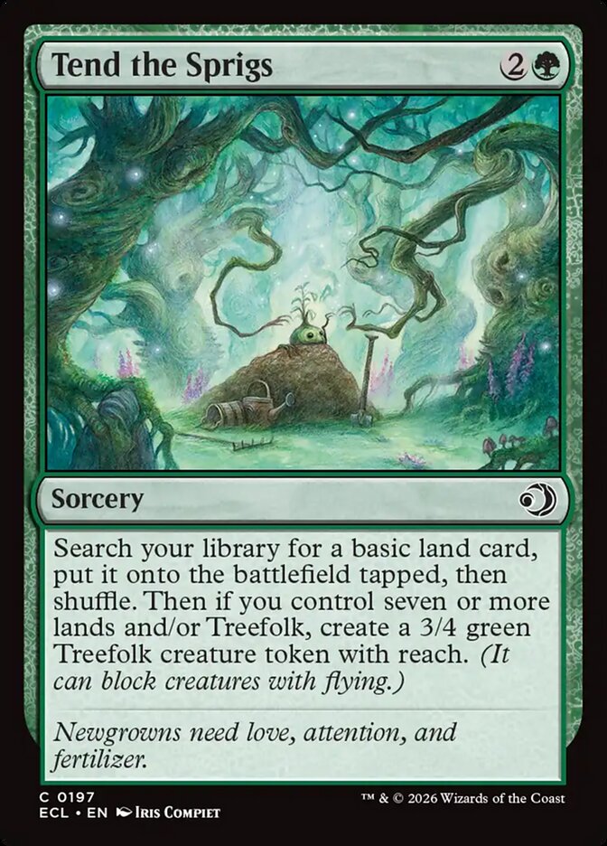 Tend the Sprigs 197/273 (Lorwyn Eclipsed) - Foil