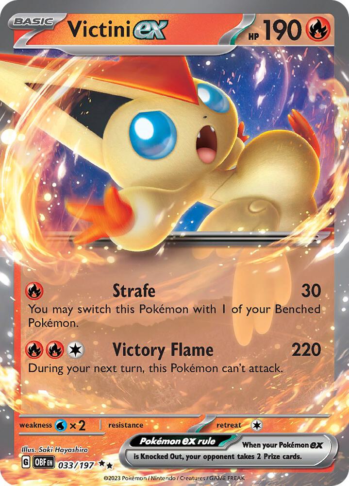 Victini ex 033/197 (SV03: Obsidian Flames) - Holofoil