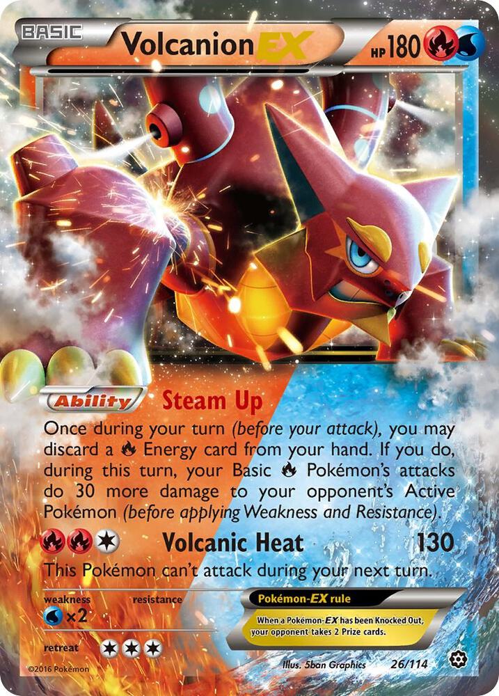 Volcanion EX 26/114 (XY - Steam Siege) - Holofoil