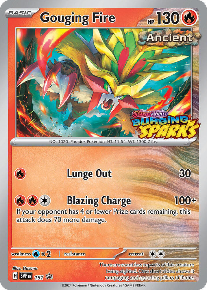 Gouging Fire 151 (SV: Scarlet & Violet Promo Cards) - Holofoil