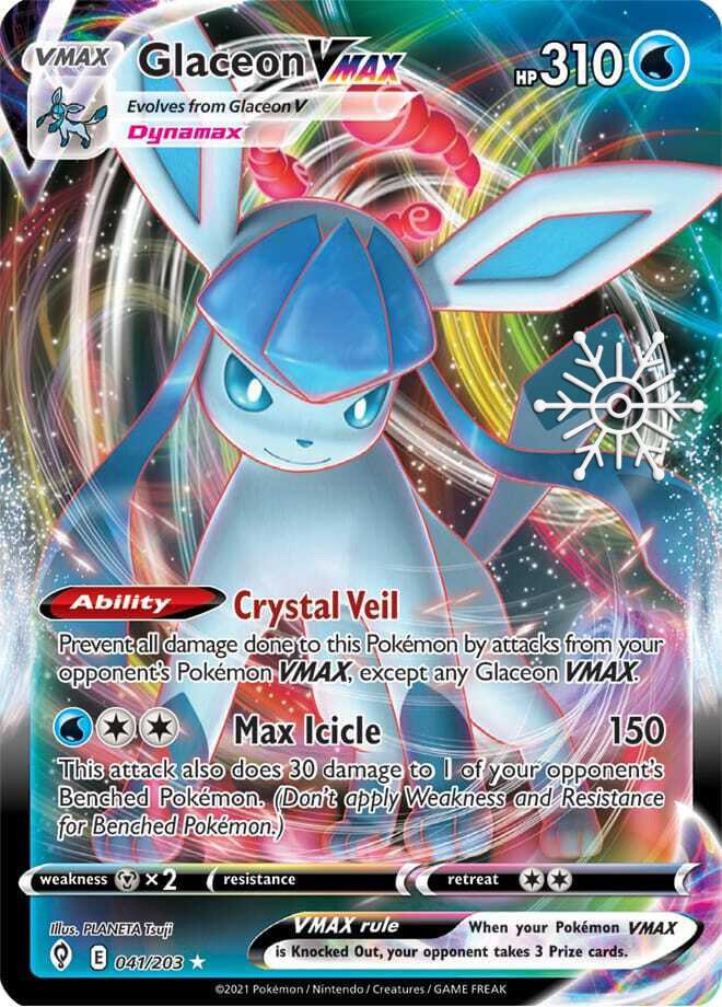 Glaceon VMAX Holiday Calendar 041/203 (Miscellaneous Cards & Products) - Holofoil
