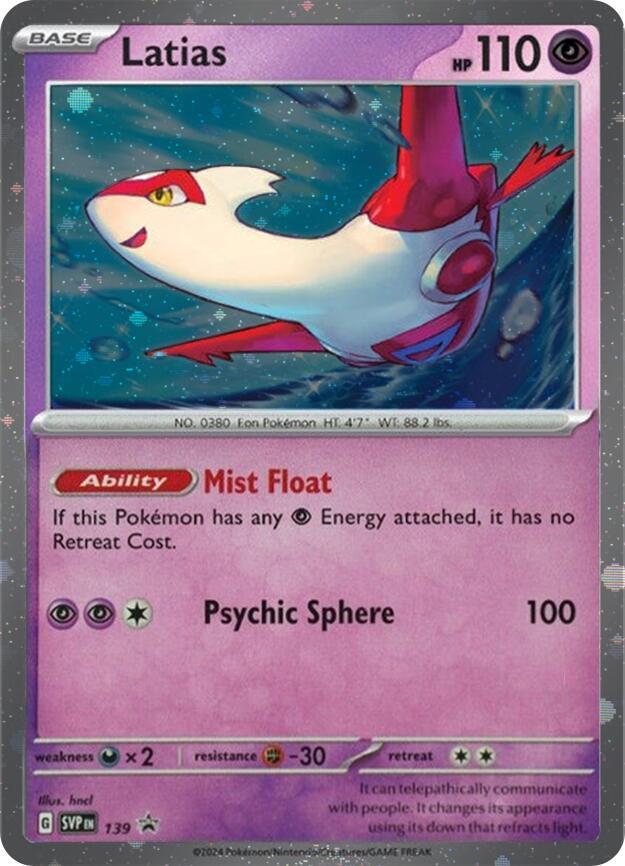 Latias 139 (SV: Scarlet & Violet Promo Cards) - Cosmo Holofoil