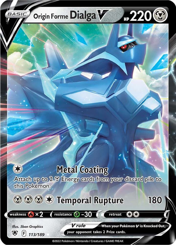 Origin Forme Dialga V 113/189 (SWSH10: Astral Radiance) - Holofoil