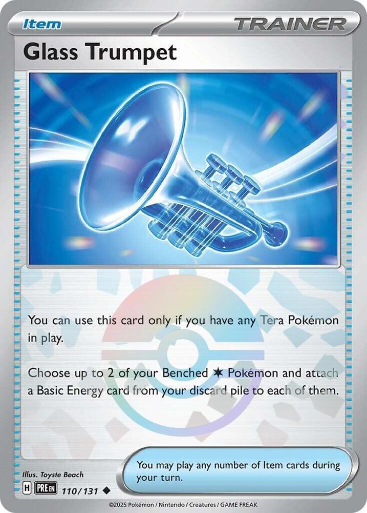 Glass Trumpet 110/131 (SV: Prismatic Evolutions) - Poke Ball Holofoil