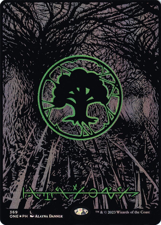Forest 369 (Phyrexia: All Will Be One) - Oil Slick Foil