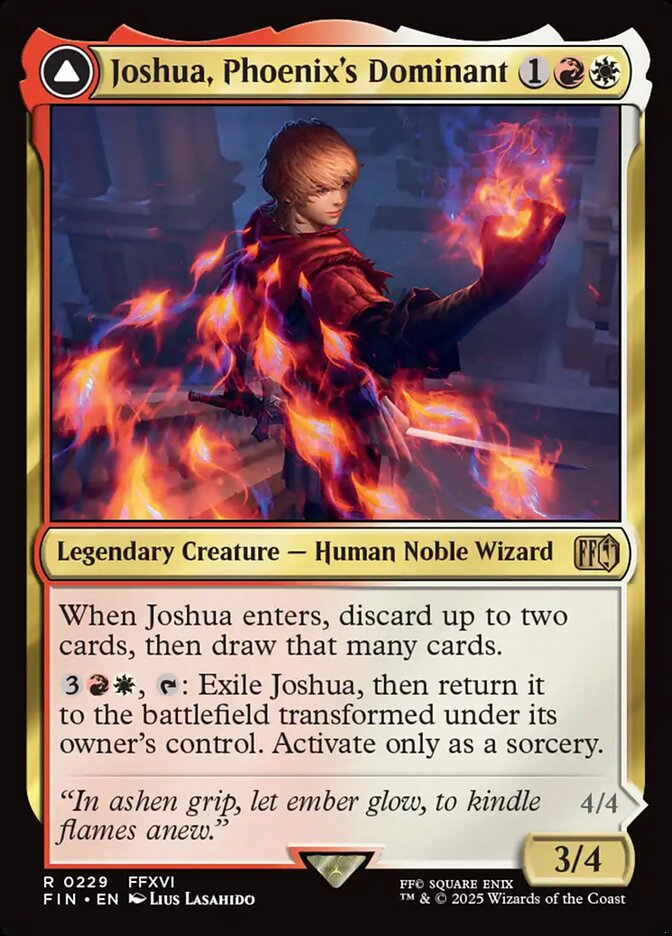 Joshua, Phoenix's Dominant // Phoenix, Warden of Fire 229 (FINAL FANTASY)