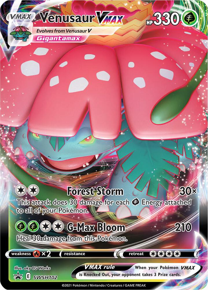 Venusaur VMAX SWSH102 (SWSH: Sword & Shield Promo Cards) - Holofoil