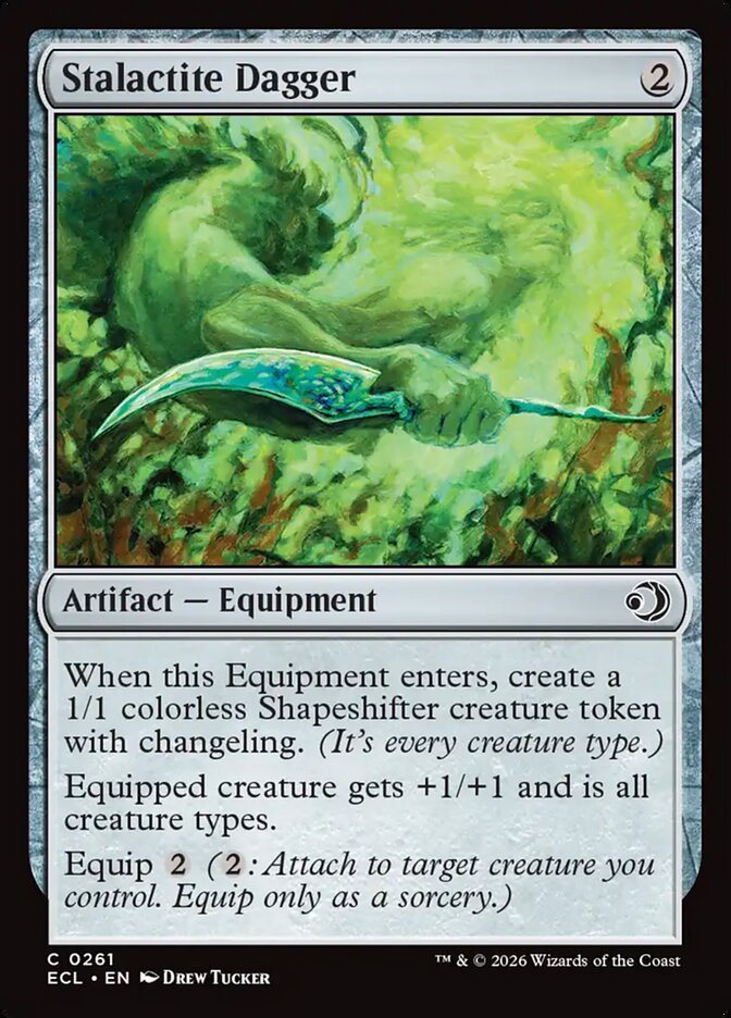 Stalactite Dagger 261 (Lorwyn Eclipsed) - Foil