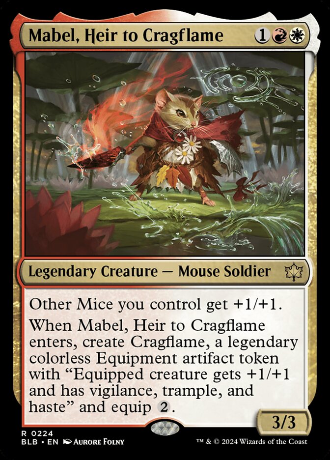Mabel, Heir to Cragflame 224 (Bloomburrow)