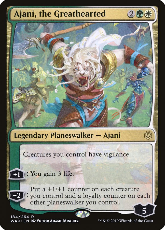 Ajani, the Greathearted 184 (War of the Spark)
