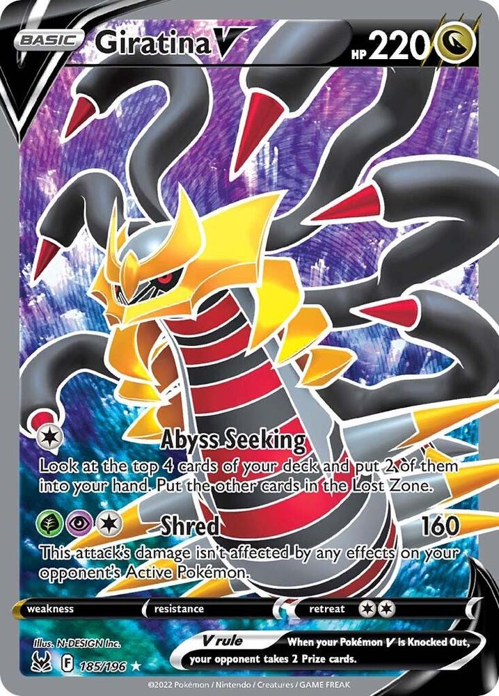 Giratina V 185/196 (SWSH11: Lost Origin) - Holofoil