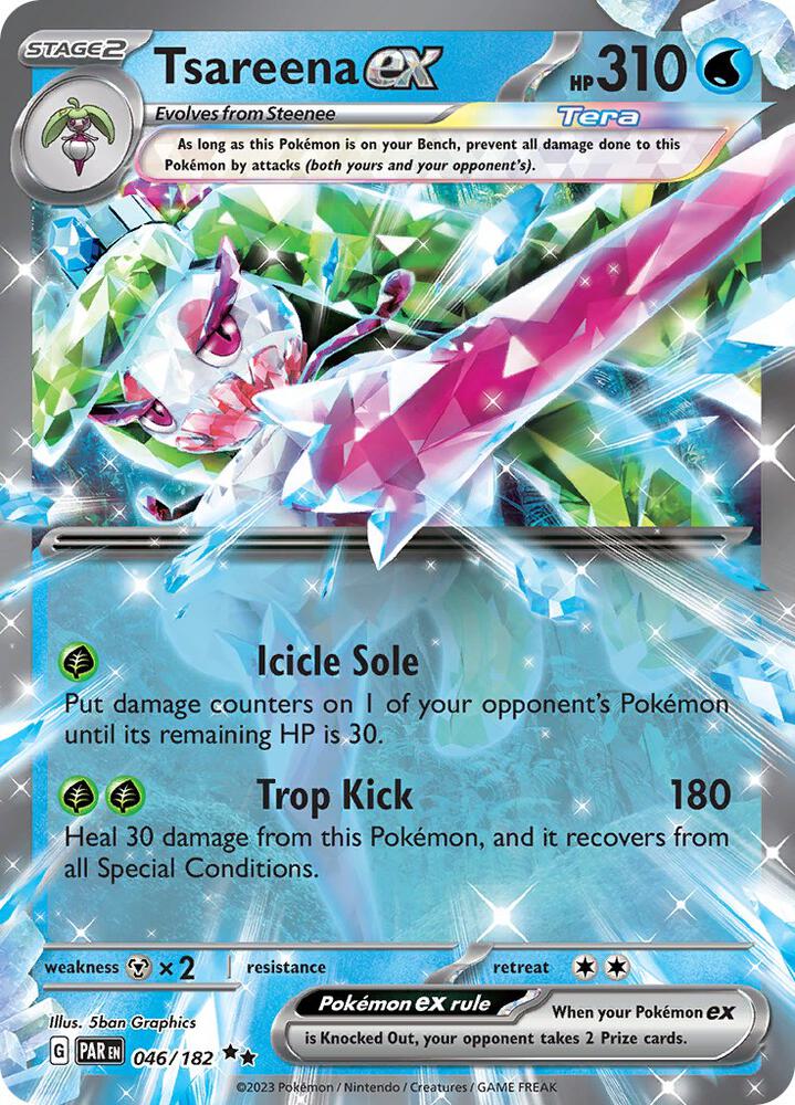 Tsareena ex 046/182 (SV04: Paradox Rift) - Holofoil