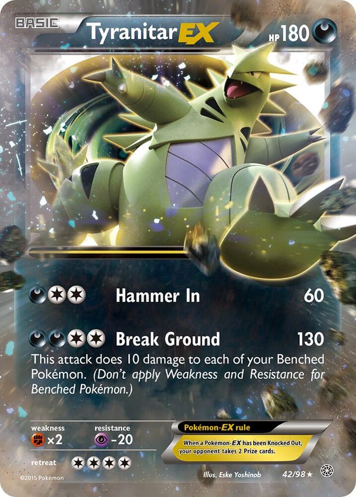 Tyranitar EX 42/98 (XY - Ancient Origins) - Holofoil