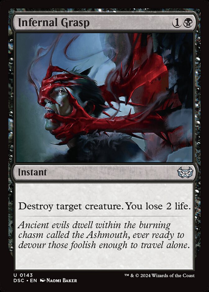 Infernal Grasp 143/40 (Commander: Duskmourn: House of Horror)