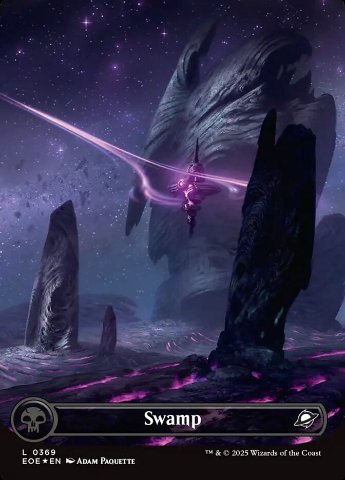 Swamp 369/276 (Edge of Eternities) - Full Art Galaxy Foil
