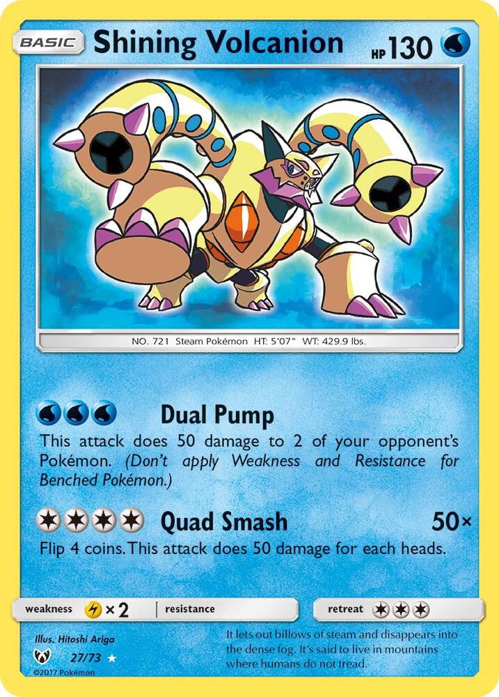 Shining Volcanion 27/73 (Shining Legends) - Holofoil