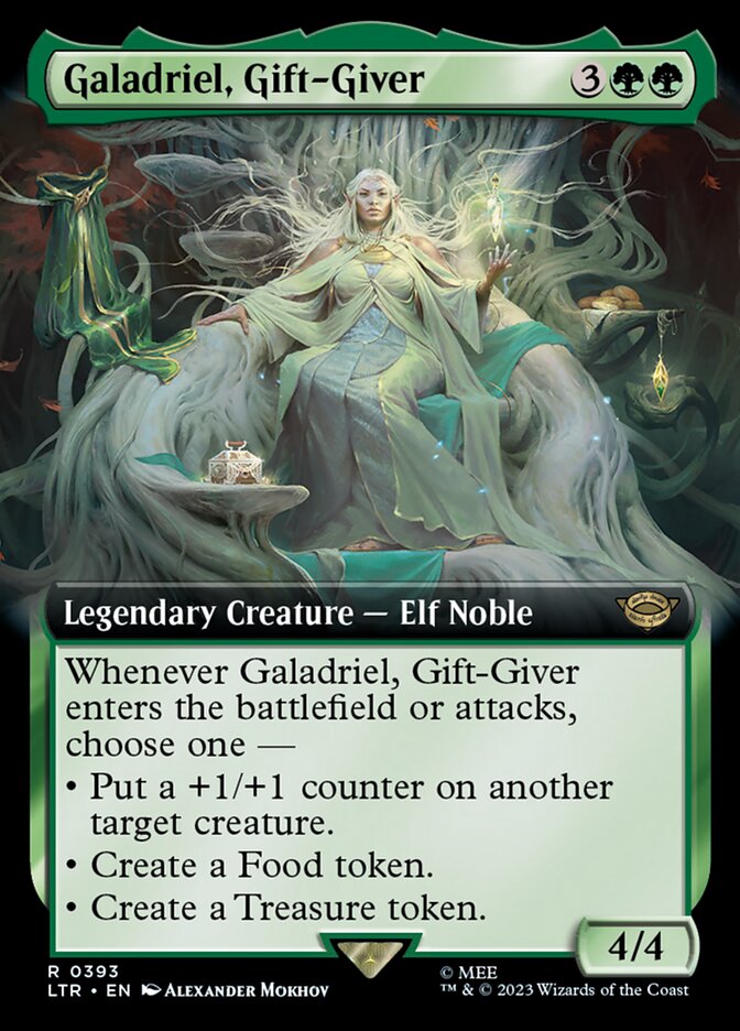 Galadriel Gift Giver Extended Art 393 (Universes Beyond: The Lord of the Rings: Tales of Middle-earth) - Extended Art