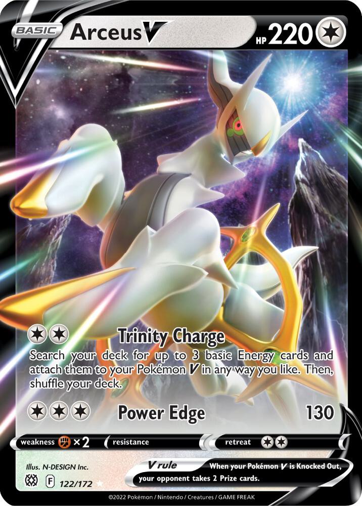 Arceus V 122/172 (SWSH09: Brilliant Stars) - Holofoil