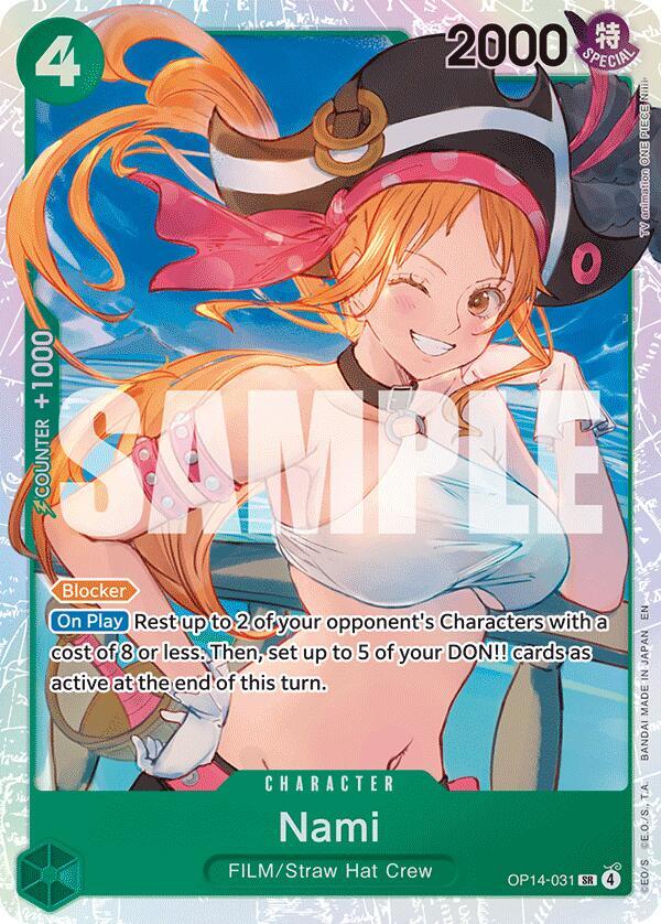 Nami OP14-031 (The Azure Sea's Seven) - Foil