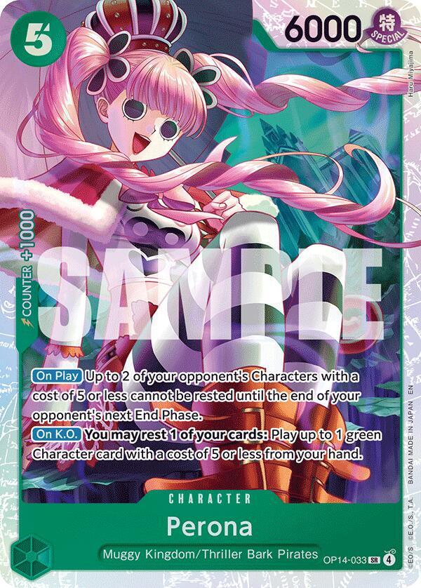 Perona OP14-033 (The Azure Sea's Seven) - Foil