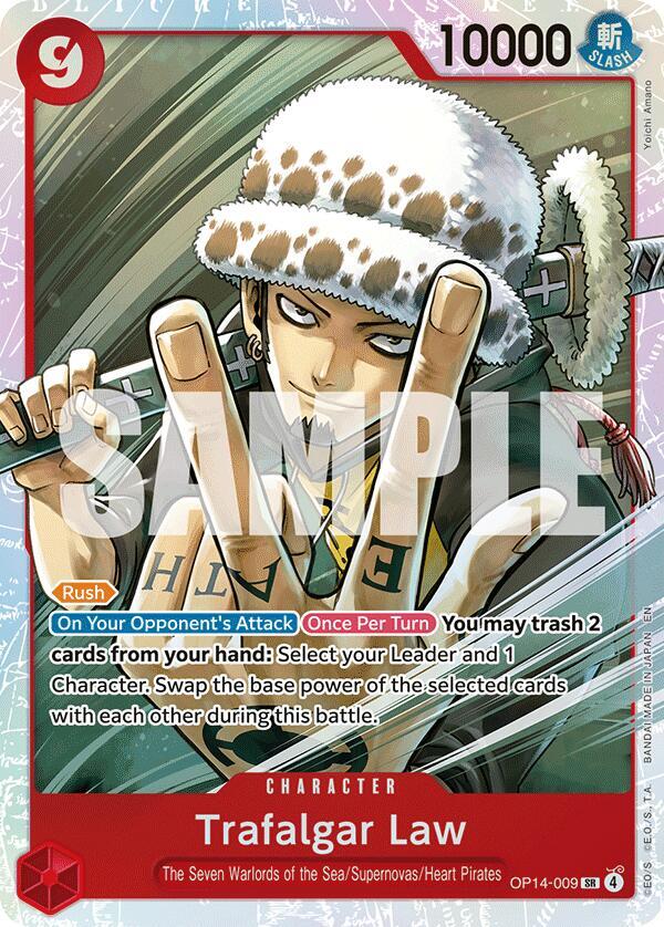 Trafalgar Law OP14-009 (The Azure Sea's Seven) - Foil