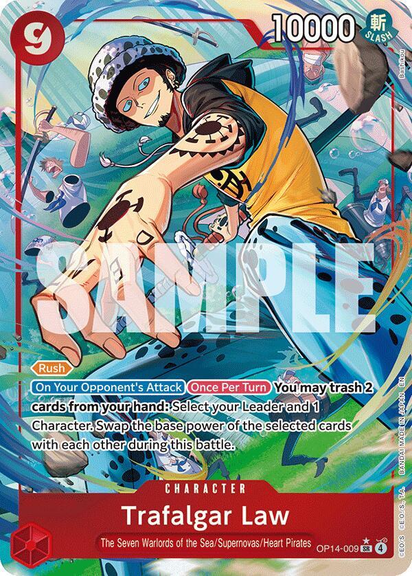 Trafalgar Law OP14-009 (The Azure Sea's Seven) - Alternate Art Foil