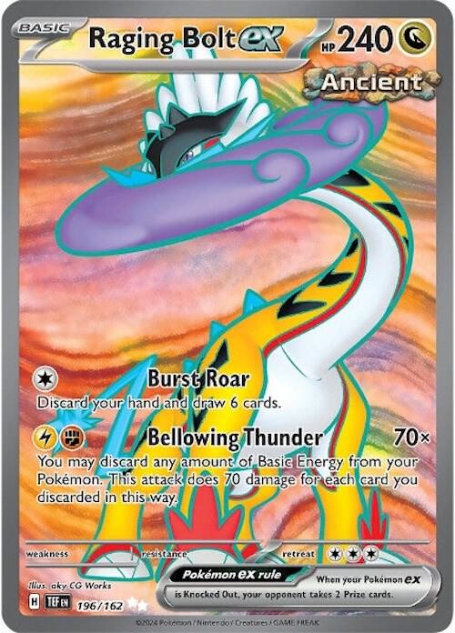 Raging Bolt ex 196/162 (SV05: Temporal Forces) - Holofoil