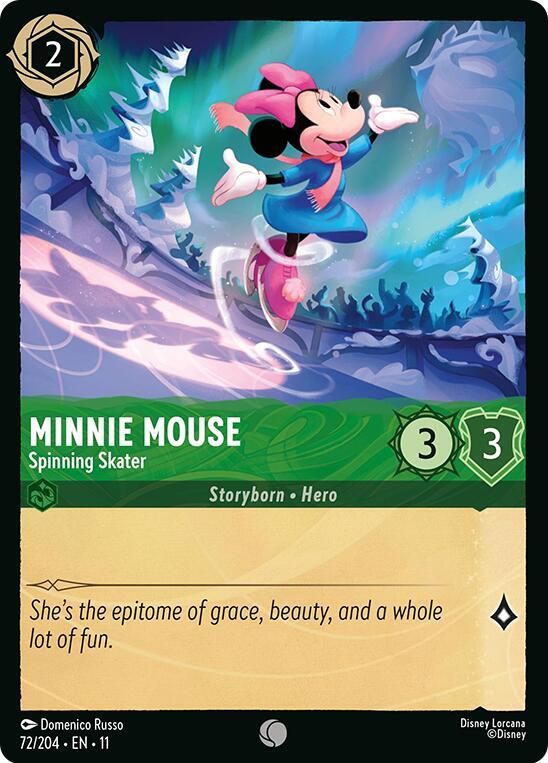 Minnie Mouse, Spinning Skater 72/204 (Winterspell) - Cold Foil