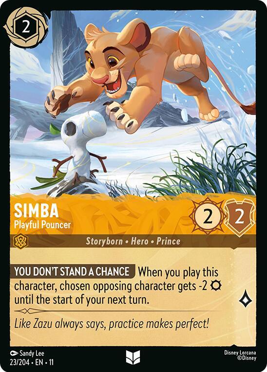 Simba, Playful Pouncer 23/204 (Winterspell)