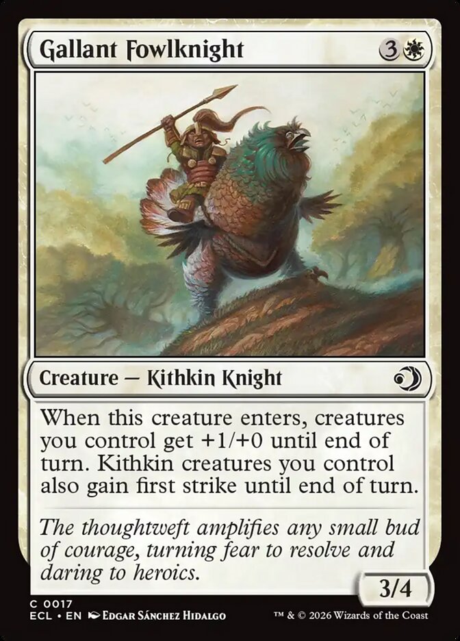 Gallant Fowlknight 17 (Lorwyn Eclipsed)
