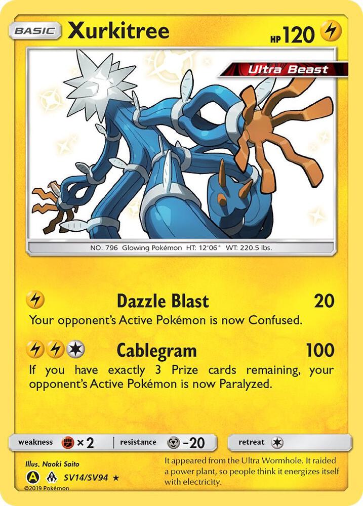 Xurkitree SV14/SV94 (Hidden Fates: Shiny Vault) - Holofoil