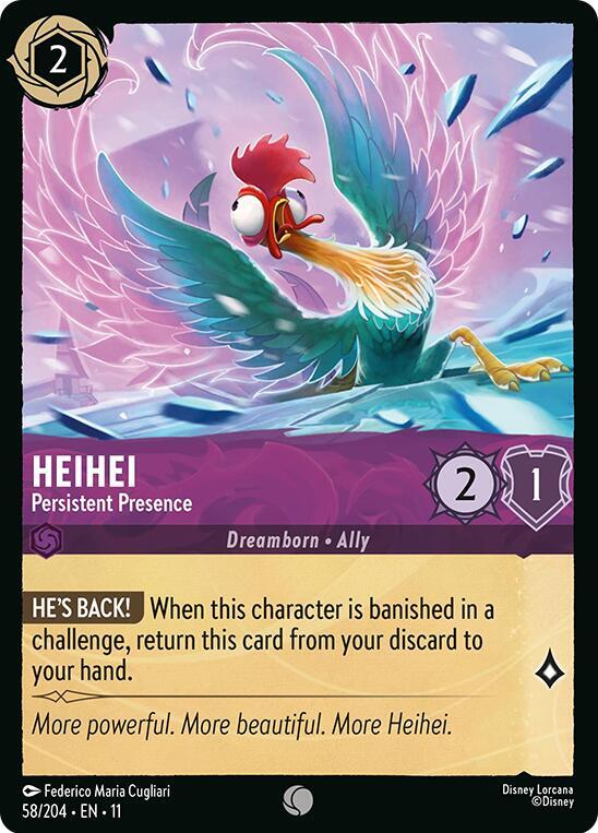 HeiHei, Persistent Presence 58/204 (Winterspell) - Cold Foil