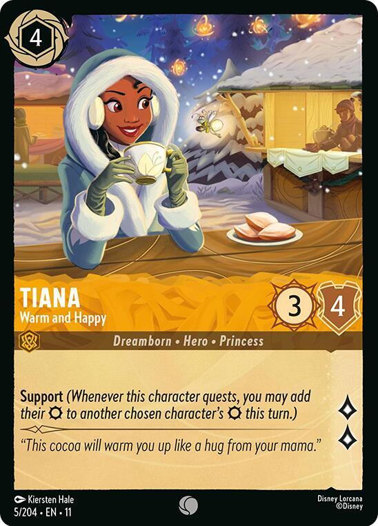 Tiana, Warm and Happy 5/204 (Winterspell) - Cold Foil