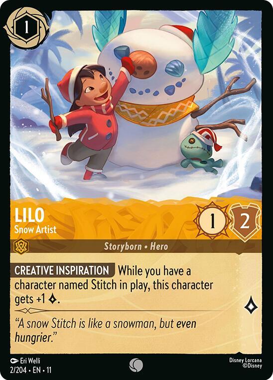 Lilo, Snow Artist 2/204 (Winterspell)
