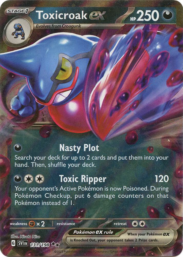 Toxicroak ex 131/198 (SV01: Scarlet & Violet Base Set) - Holofoil