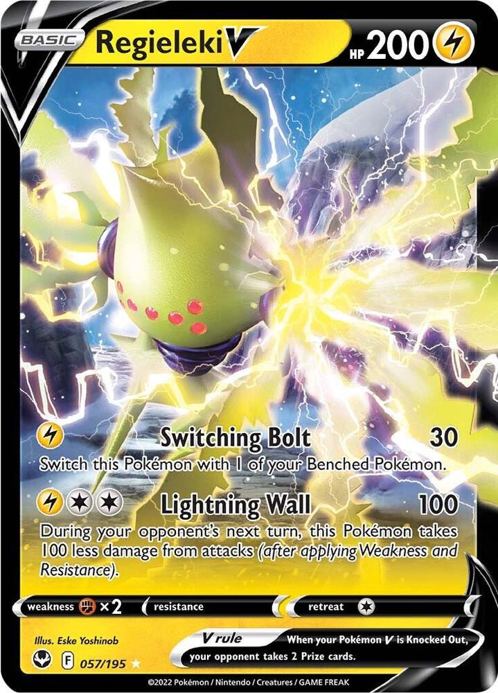Regieleki V 057/195 (SWSH12: Silver Tempest) - Holofoil