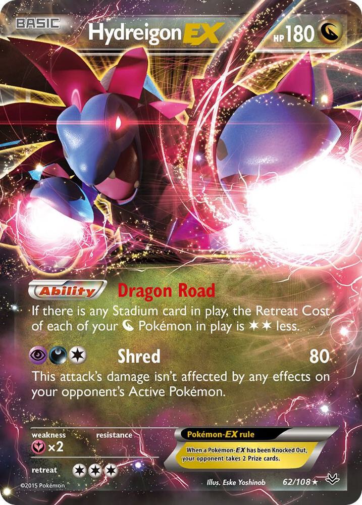 Hydreigon EX 62/108 (XY - Roaring Skies) - Holofoil