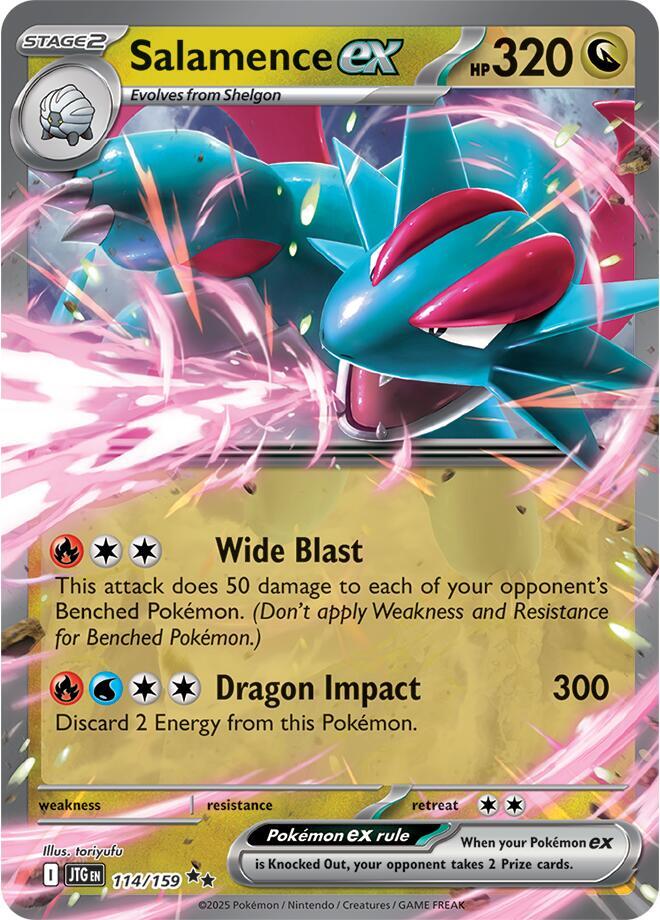 Salamence ex 114/159 (SV09: Journey Together) - Holofoil