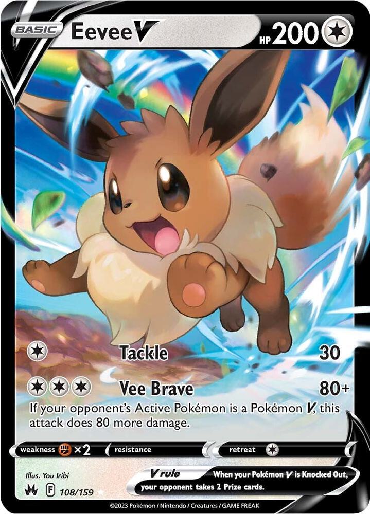 Eevee V 108/159 (SWSH: Crown Zenith) - Holofoil