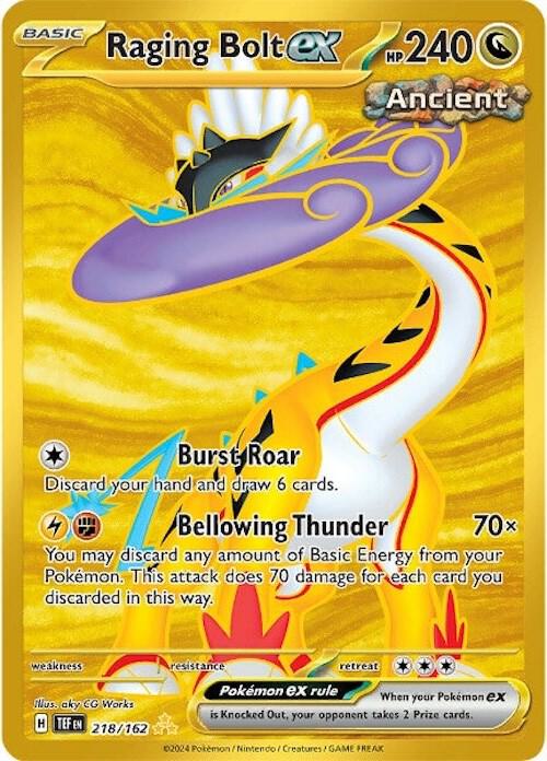 Raging Bolt ex 218/162 (SV05: Temporal Forces) - Holofoil