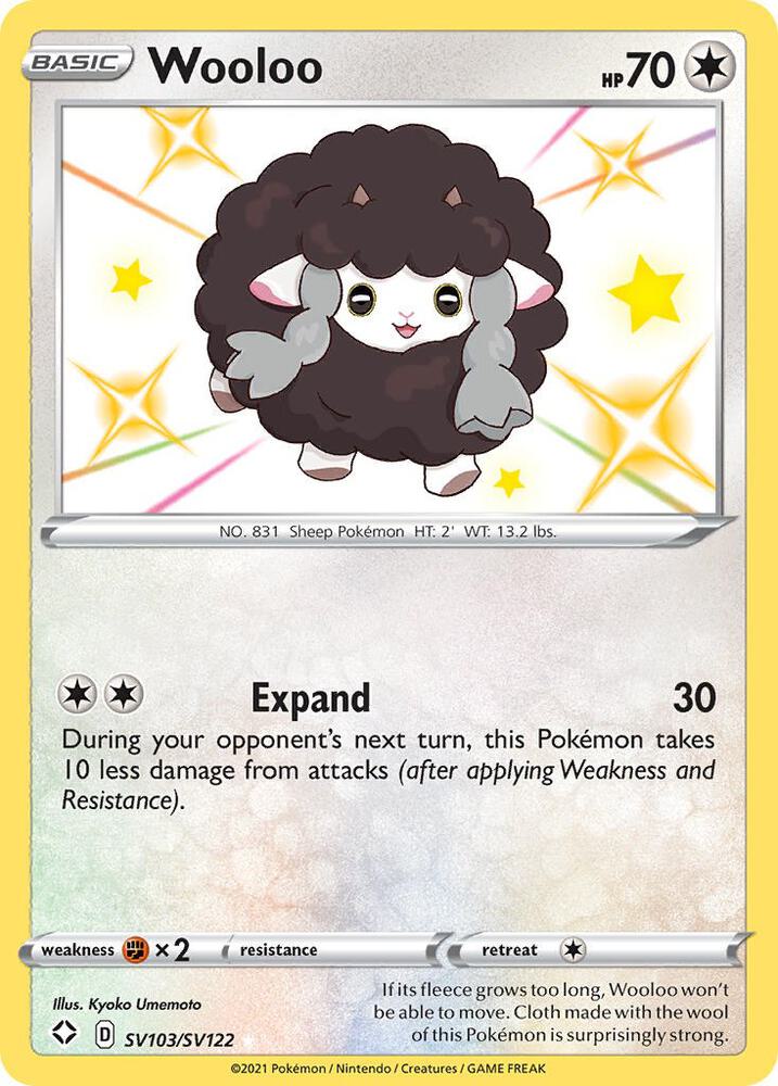 Wooloo SV103/SV122 (Shining Fates: Shiny Vault) - Holofoil