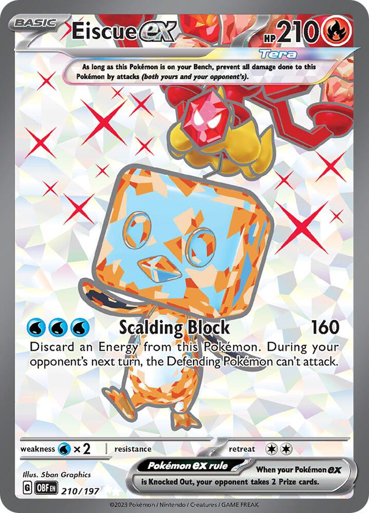 Eiscue ex 210/197 (SV03: Obsidian Flames) - Holofoil