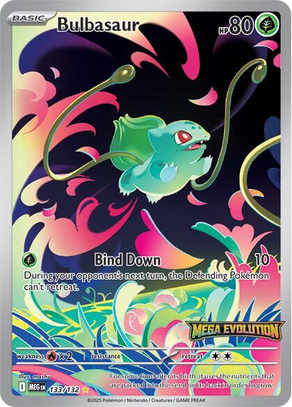 Bulbasaur Mega Evolution Stamped 133/132 (Miscellaneous Cards & Products) - Holofoil