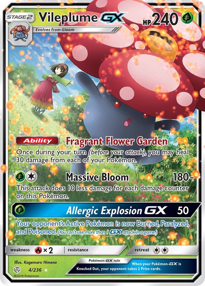 Vileplume GX 004/236 (SM - Cosmic Eclipse) - Holofoil
