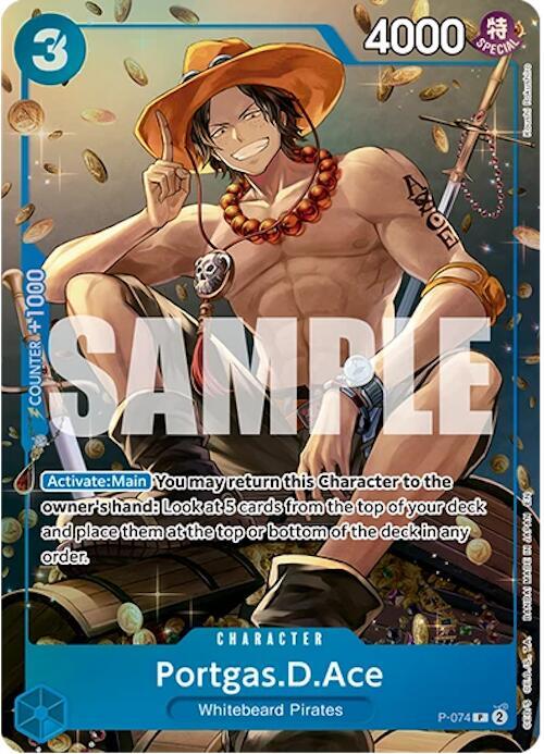 Portgas.D.Ace (Tin Pack Set Vol.2) P-074 (One Piece Promotion Cards) - Foil