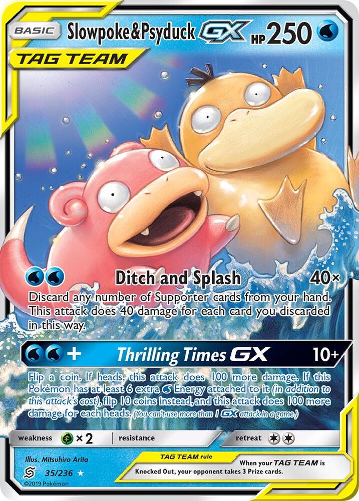 Slowpoke and Psyduck GX 35/236 (SM - Unified Minds) - Holofoil