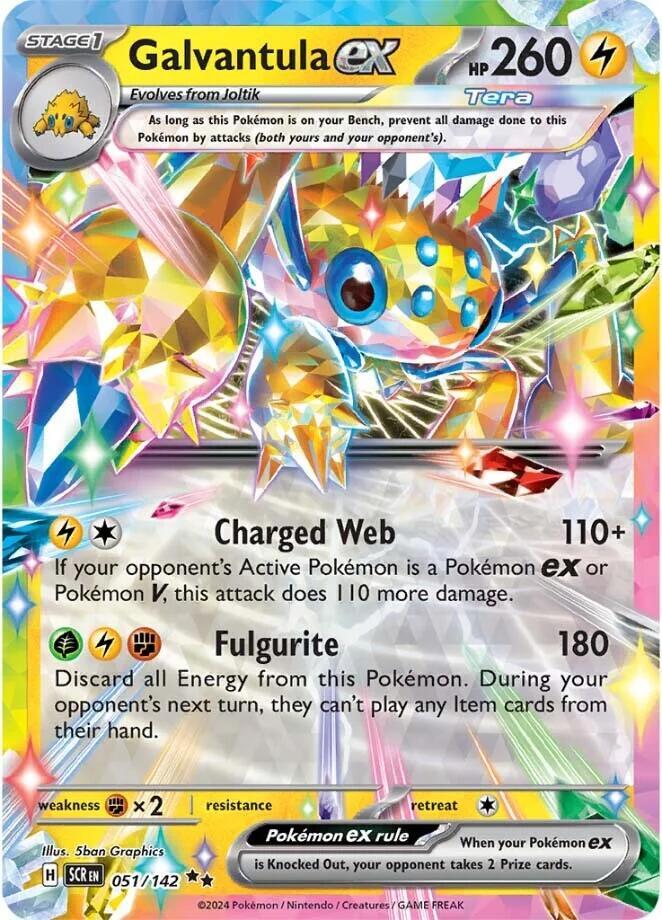 Galvantula ex 051/142 (SV07: Stellar Crown) - Holofoil
