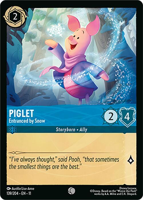 Piglet, Entranced by Snow 139/204 (Winterspell) - Cold Foil