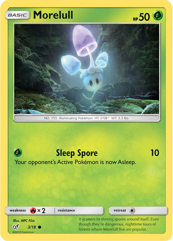 Morelull 3/18 (Detective Pikachu) - Holofoil