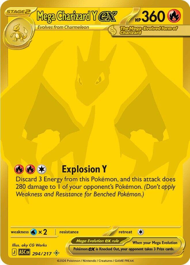 Mega Charizard Y ex 294/217 (ME: Ascended Heroes) - Holofoil